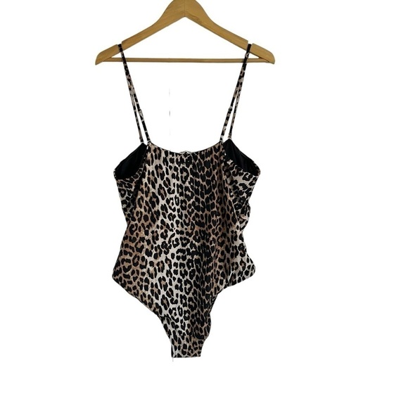 GANNI Savannah Leopard One Piece Swimsuit NWOT - Picture 3 of 12